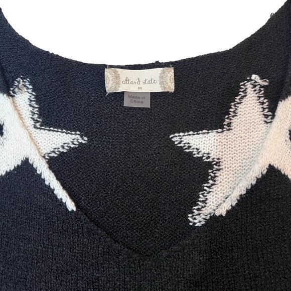 Women's NWOT Altar'd State Star Gazing‎ Sweater V Neck Tank Size Medium - Picture 2 of 5